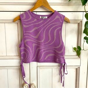 Another Girl Cropped Knitted Tank